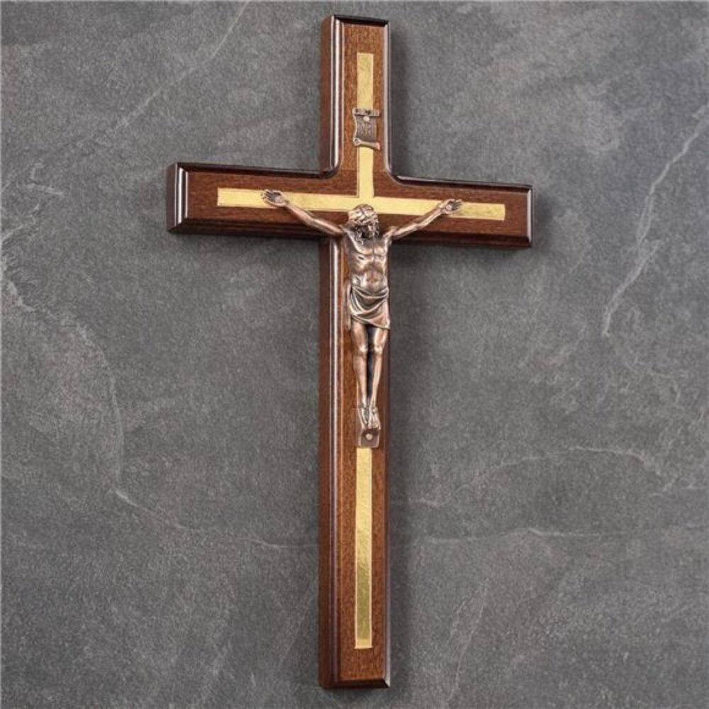 Asterom Crucifix Wall Cross - Handmade Wood Cross Wall Decor - Catholic - Picture 5 of 10